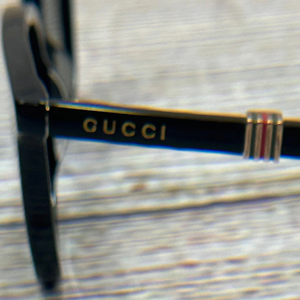 Gucci GG1493S 001 Black Acetate Square‎ Sunglasses Grey Lens w/ Case Never Worn